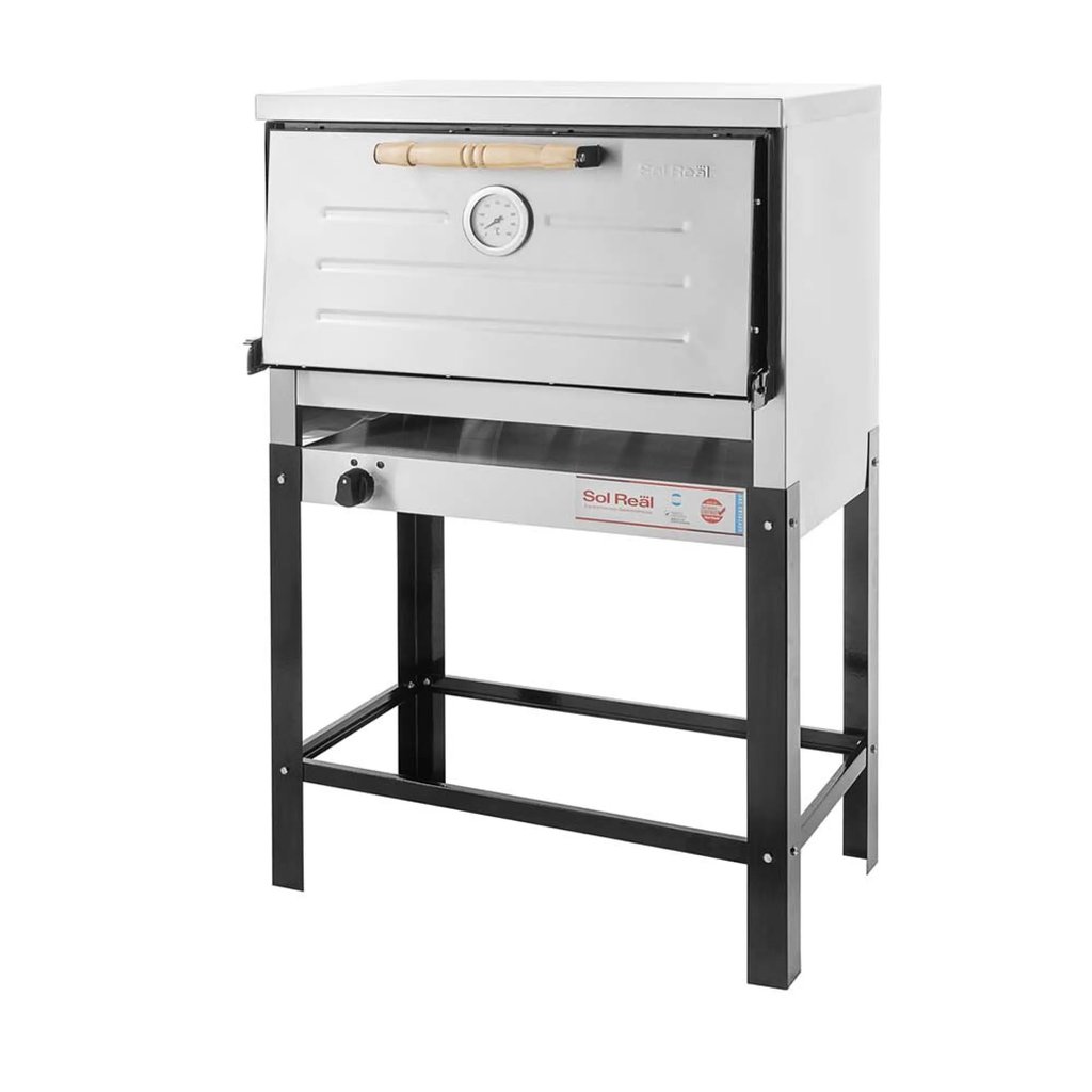 [HR-6P-PAS-AC] Horno 6 Pizzas Pastelero Puerta Acero Sol Real