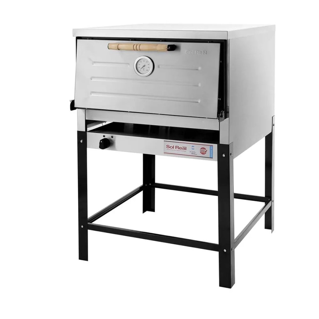 [HR-12P-AC] Horno 12 Pizzas Puerta Acero Sol Real