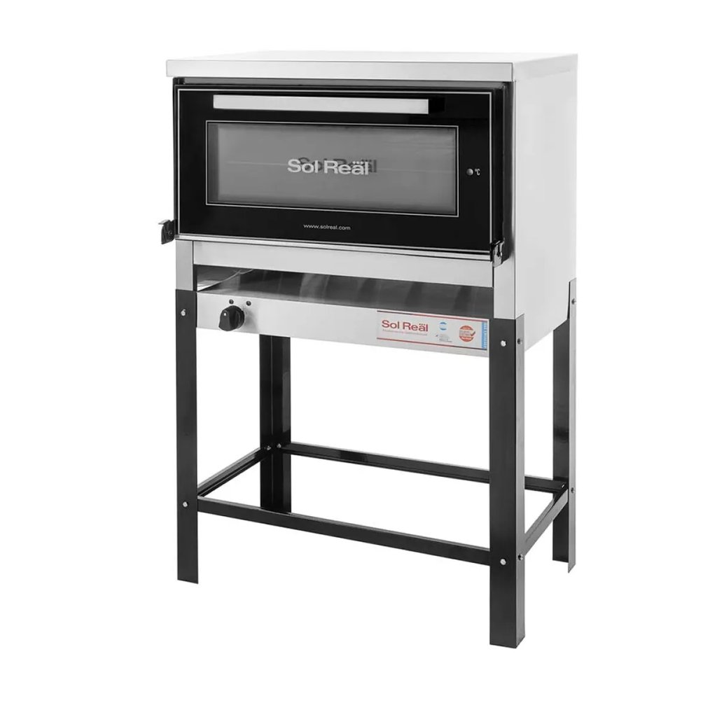 [HR-6P-VID] Horno 6 Pizzas Puerta de Vidrio Sol Real