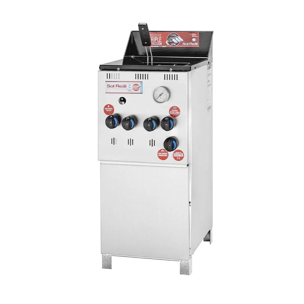 [FR-10-3I] Freidora 10 Lts Triple Inyección Sol Real