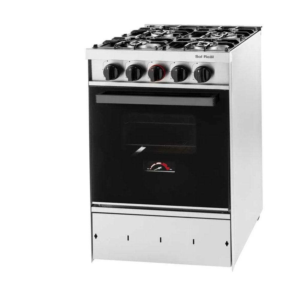 [COC-535-4H-VID] Cocina 535 4 Hornallas Puerta Vidrio Sol Real