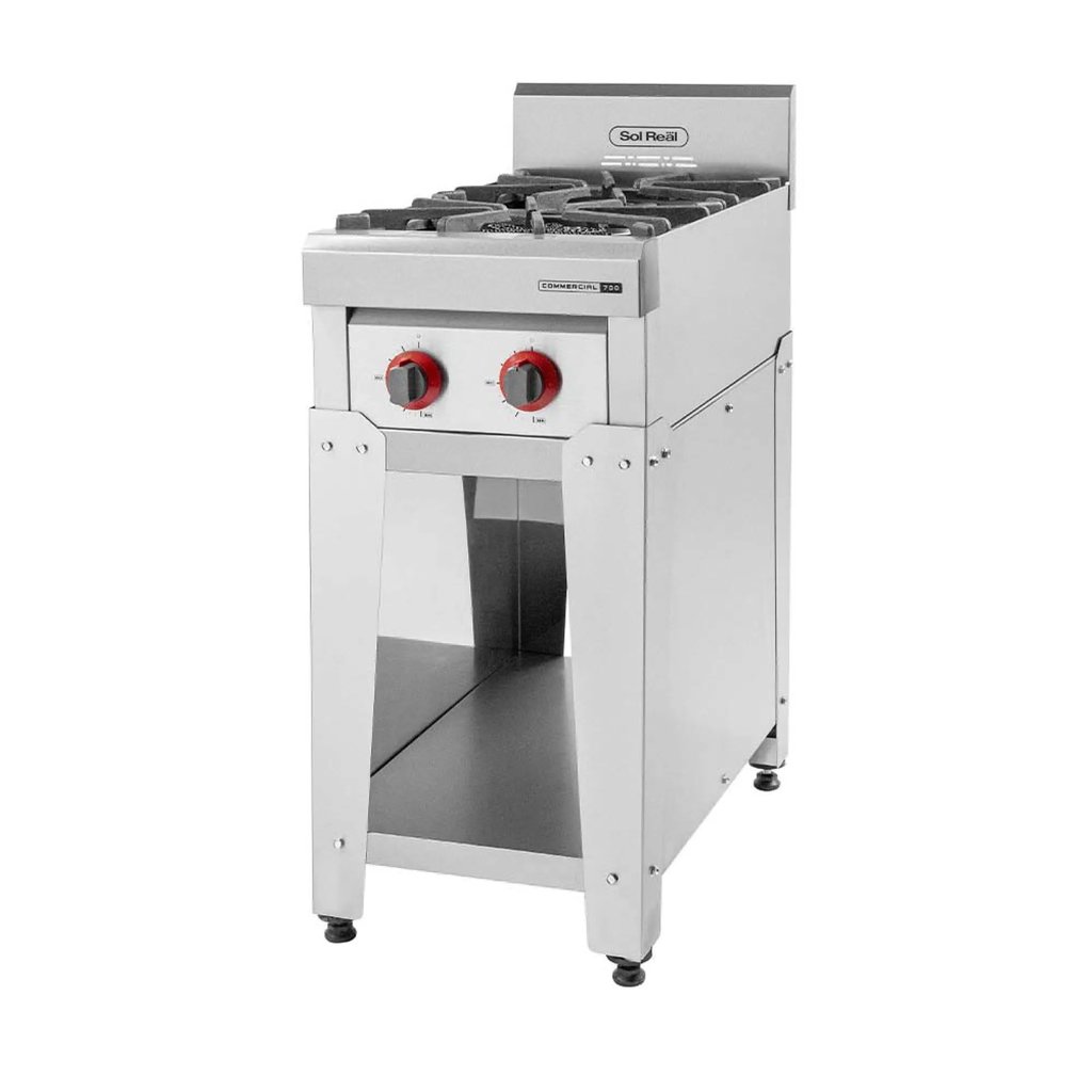 [AN-2H-700] Anafe 2 Hornallas Commercial 700 Sol Real