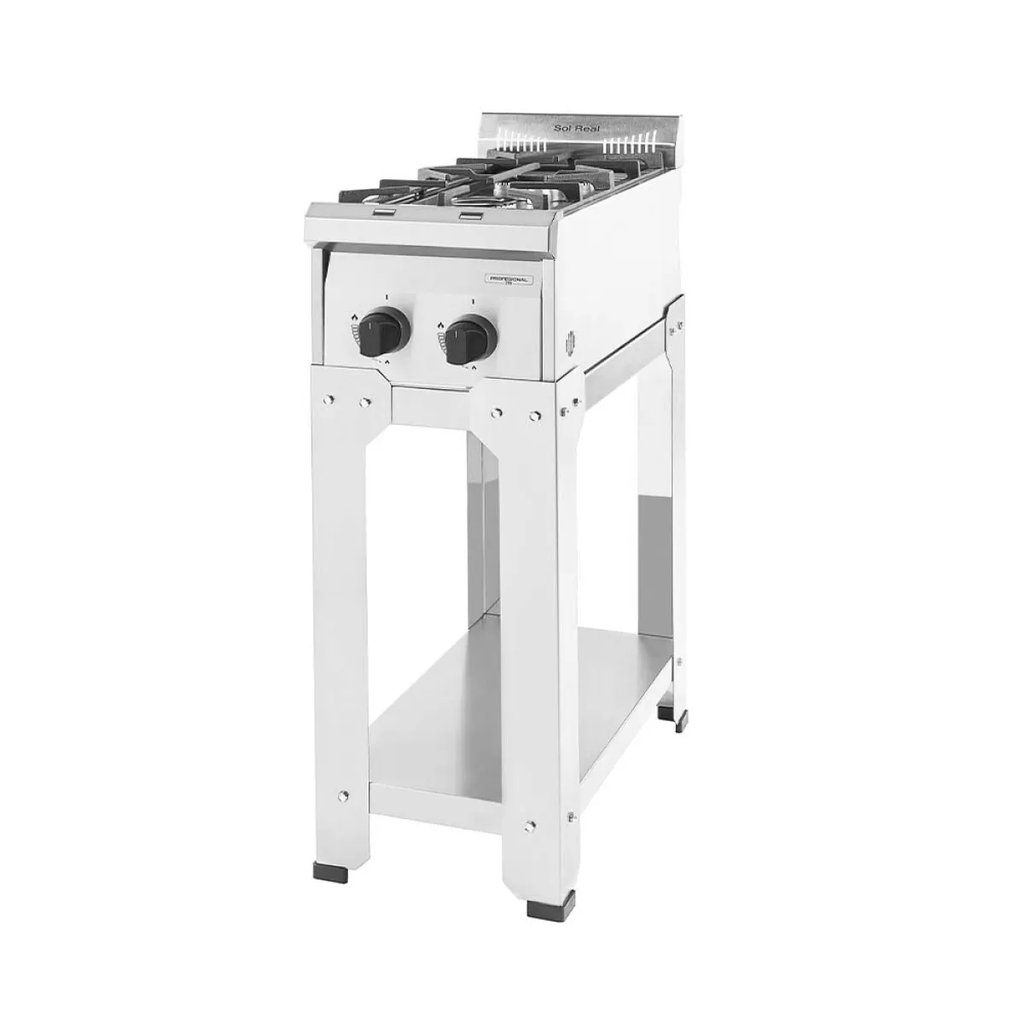 [AN-2H-29-MG] Anafe 2 Hornallas Multi Gas 29 cm Sol Real