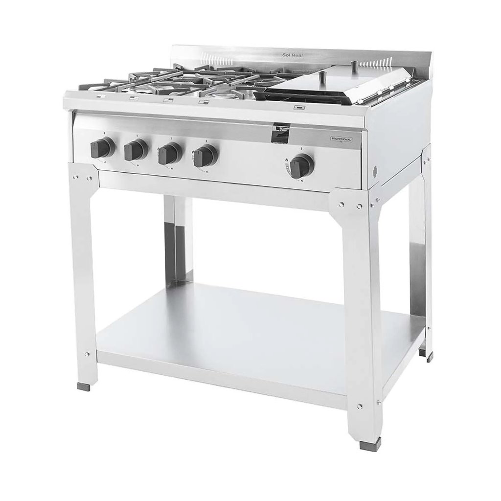 [AN-4H-PL-86-MG] Anafe 4 Hornallas con Plancha Multi Gas 86 cm Sol Real