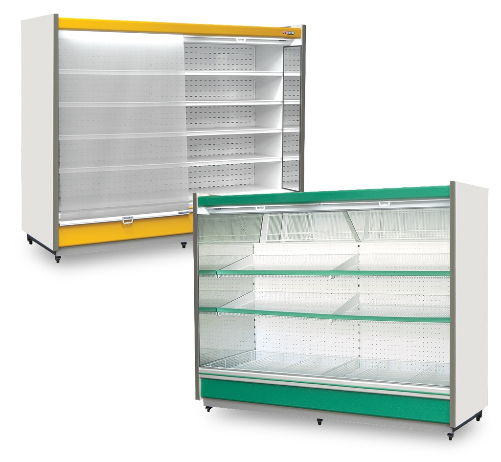 [EXH-AB-2500] Exhibidora Abierta para Lácteos, Frutas y Verduras 2500 mm Martínez Frío