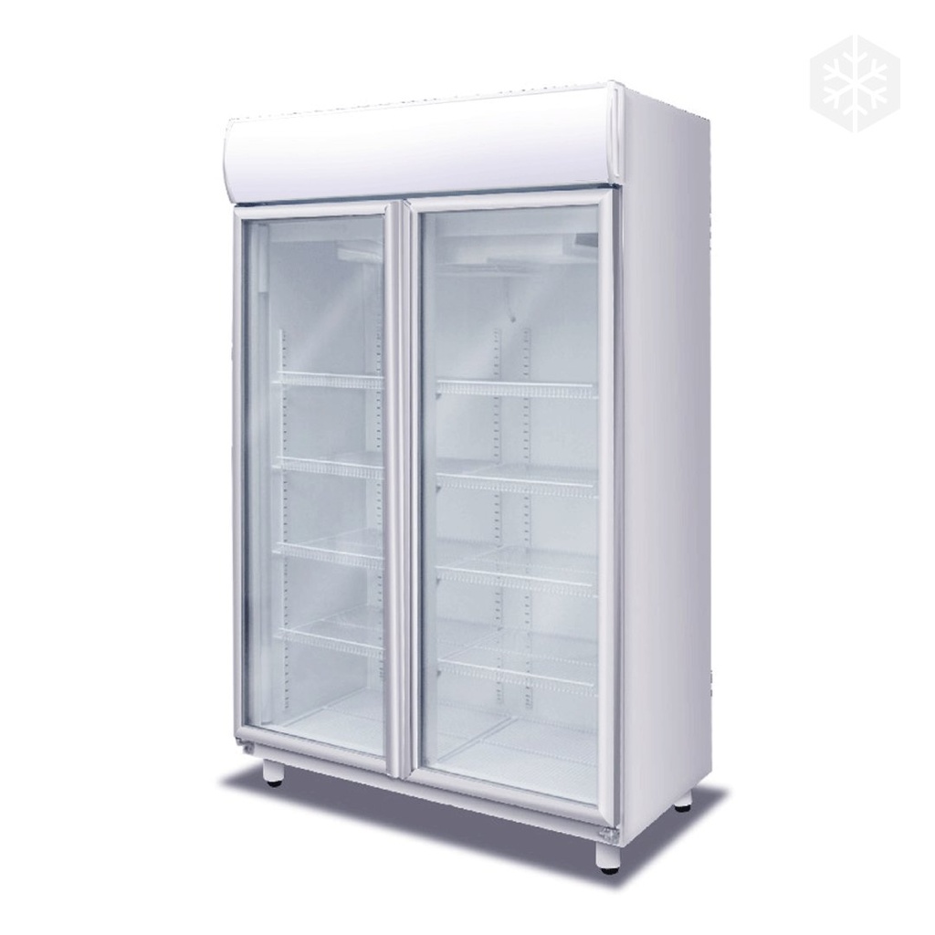 [HEL-EXH-VER-M-T] Heladera Exhibidora Vertical MT 2 Puertas Blanca Martínez Frío