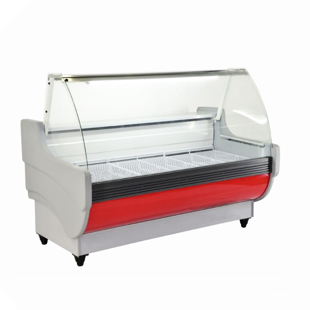 Batea Carnicera 1600 mm con Vidrio Curvo Martínez Frío