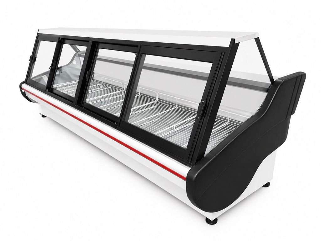 Batea Carnicera 3000 mm Tipo Autoservicio con Puertas Corredizas Martínez Frío