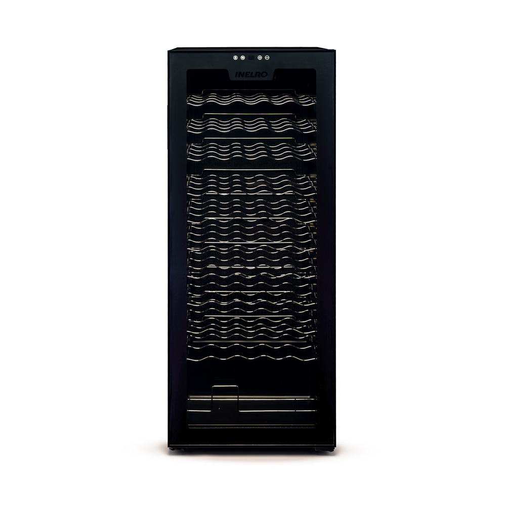 [Cava-55-GS] Cava de Vinos 55 Botellas Compresor Alta Performance Glass Skin Inelro