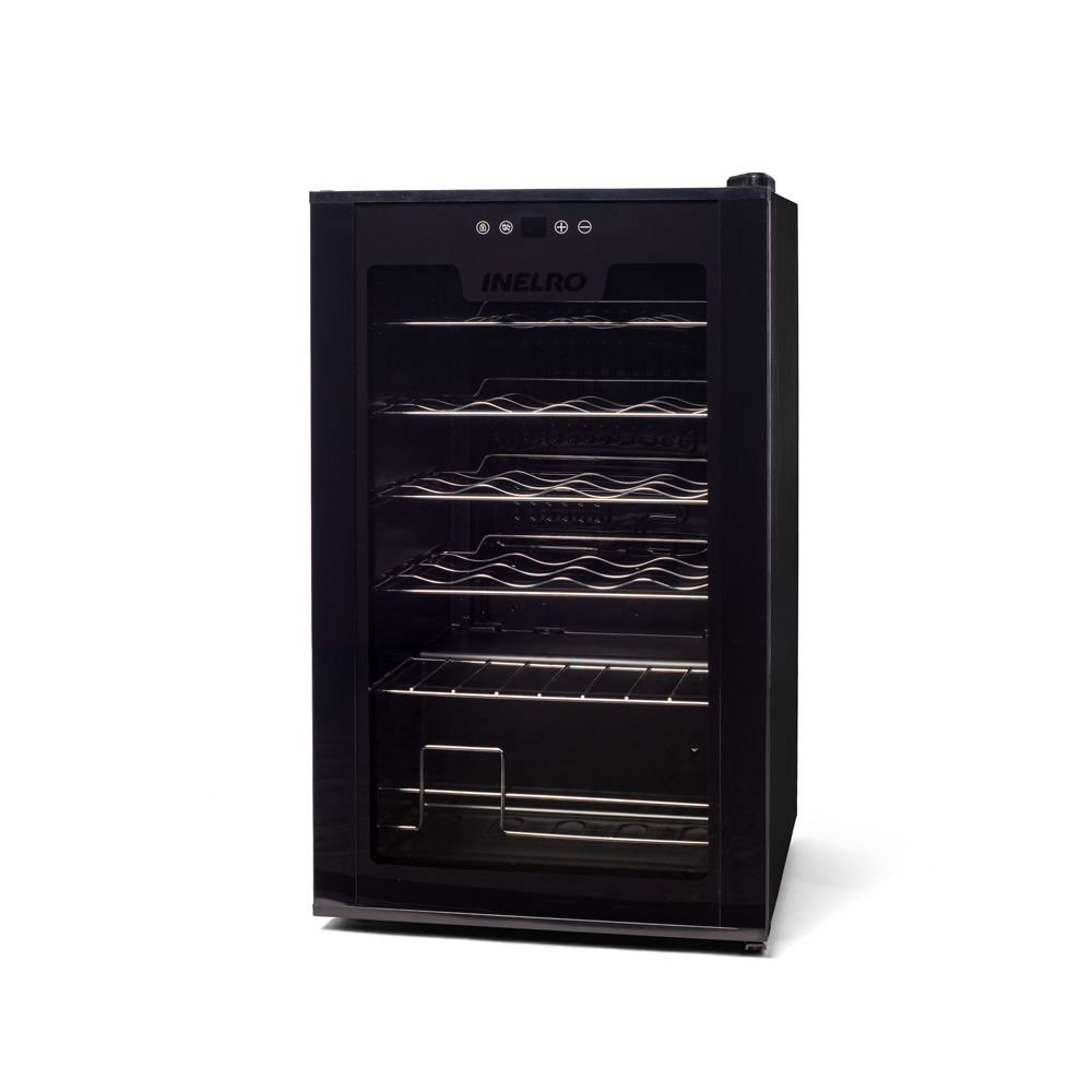 [Cava-24-GS] Cava de Vinos 24 Botellas Compresor Alta Performance Glass Skin Inelro